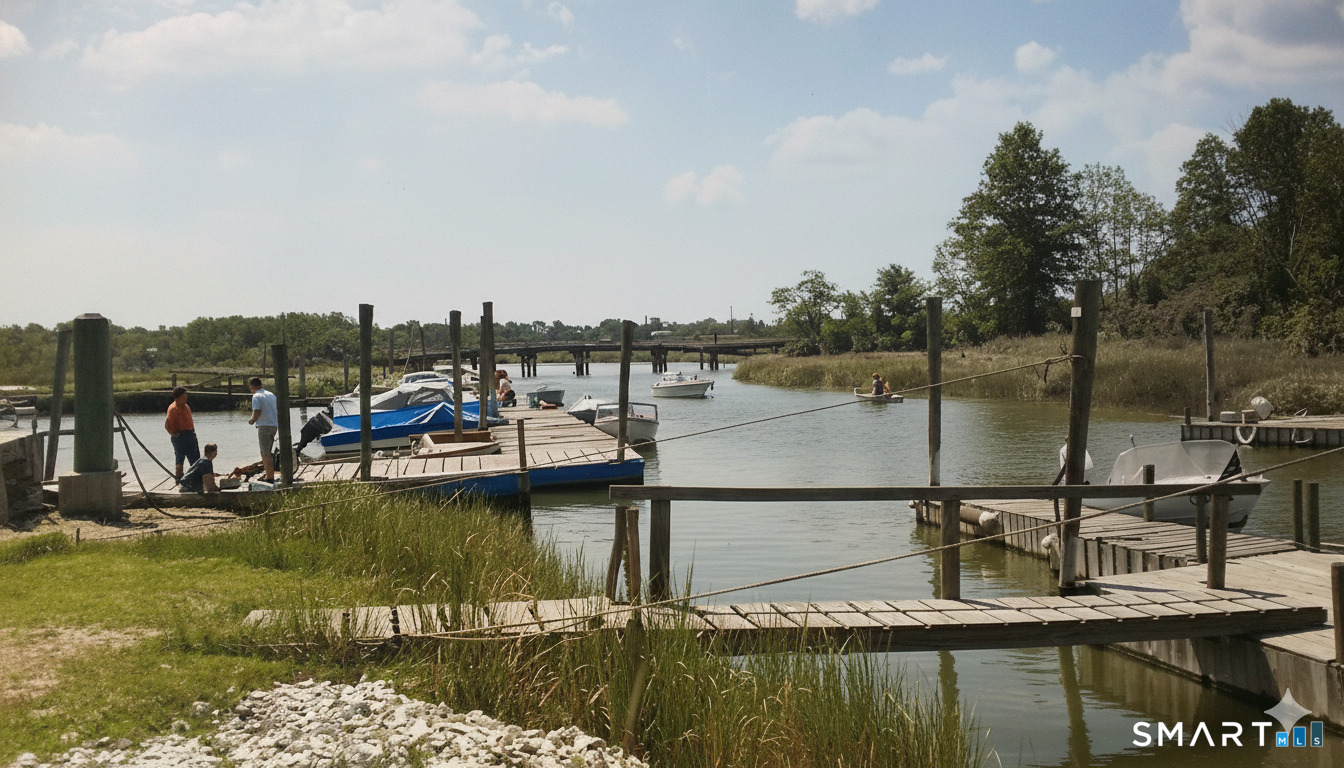 4 Boston Post Road Madison, CT 06443 - Photo 24 of 31 a view of a lake with boats and trees in the background