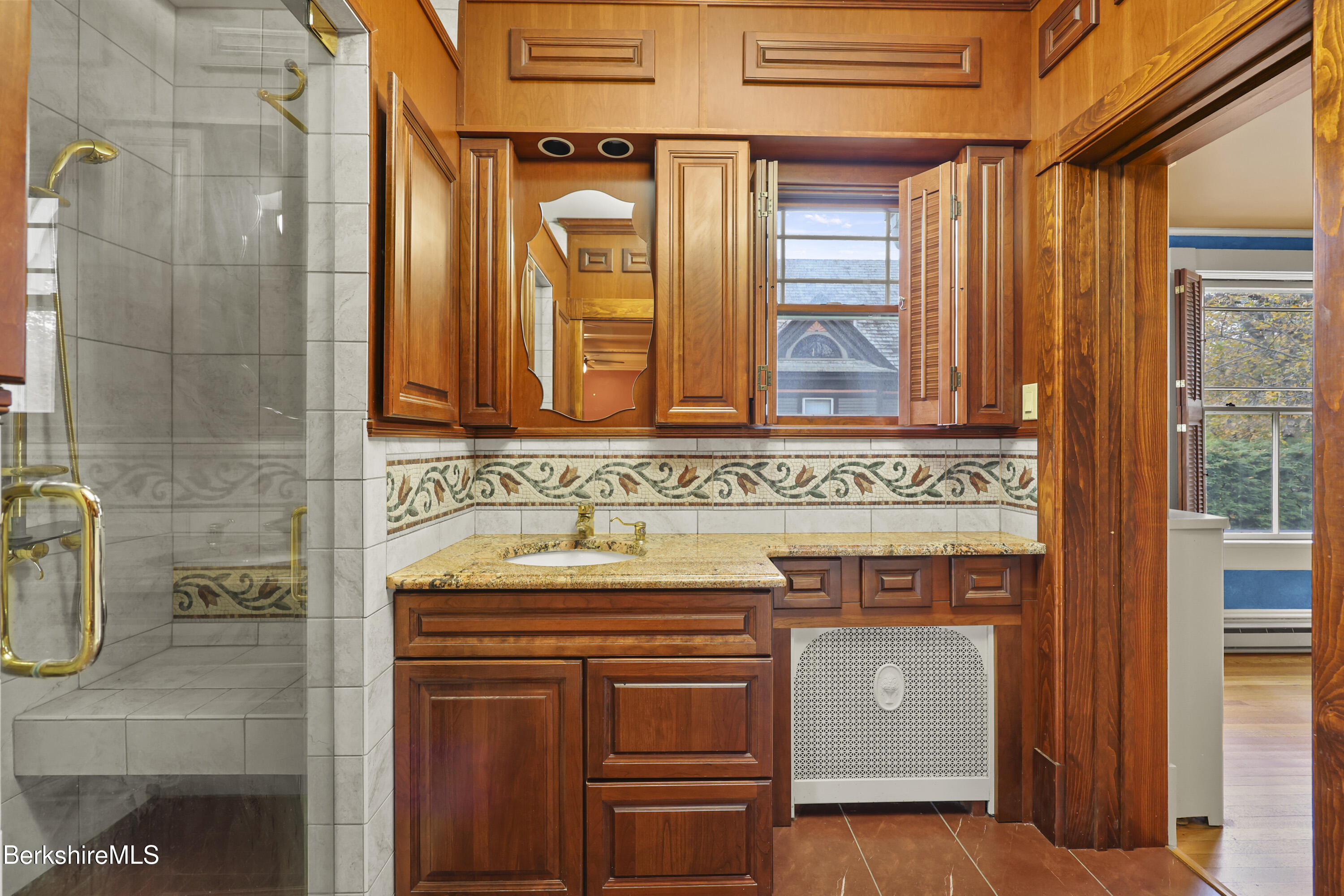 30 Summer Street Adams, MA 01220 - Photo 41 of 57 a view of a bathroom with a sink and a mirror