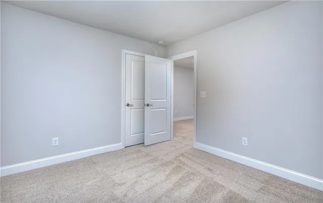 a view of an empty room