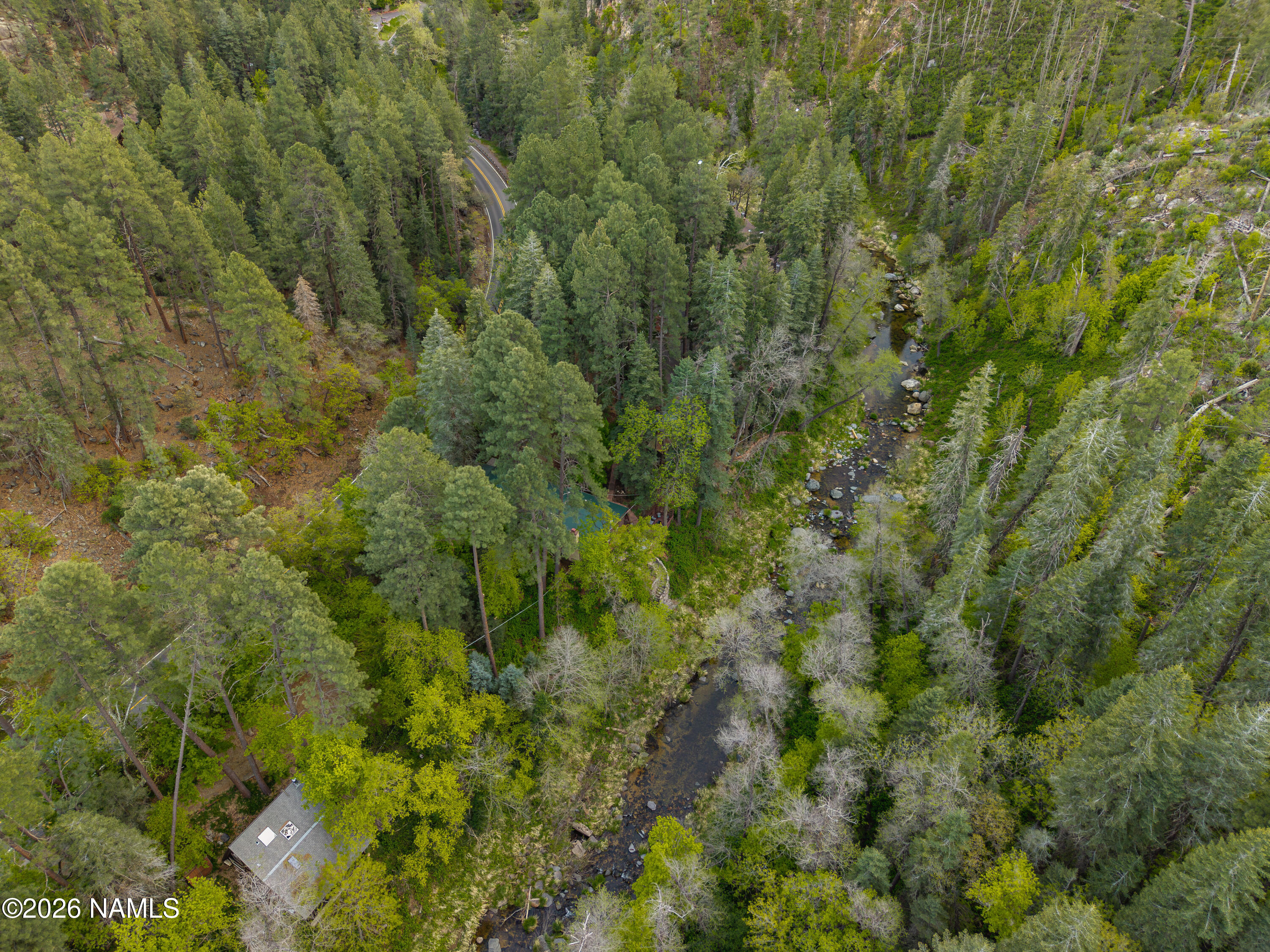9607 North State Rte 89A Sedona, AZ 86336 - Photo 33 of 39 Aerial Creek