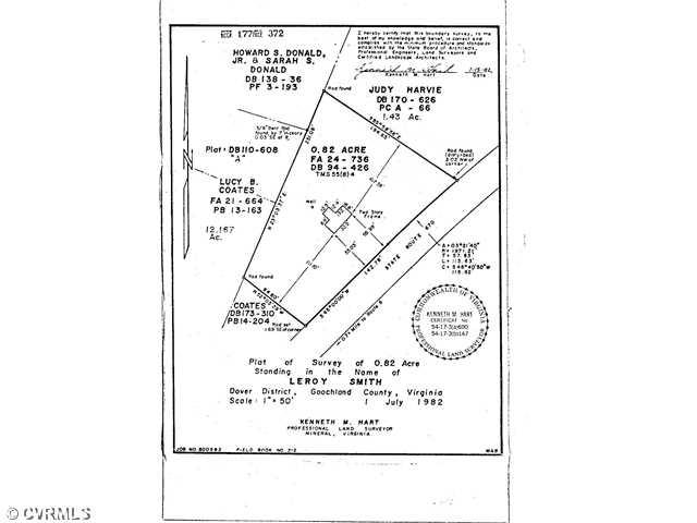 1300 Cardwell Road Crozier, VA 23039 - Photo 12 of 12 Plat Map