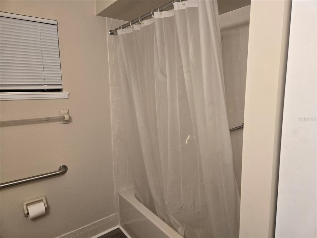 10040 Southwest 98th Avenue Ocala, FL 34481 - Photo 23 of 28 a bathroom with a shower and a curtain