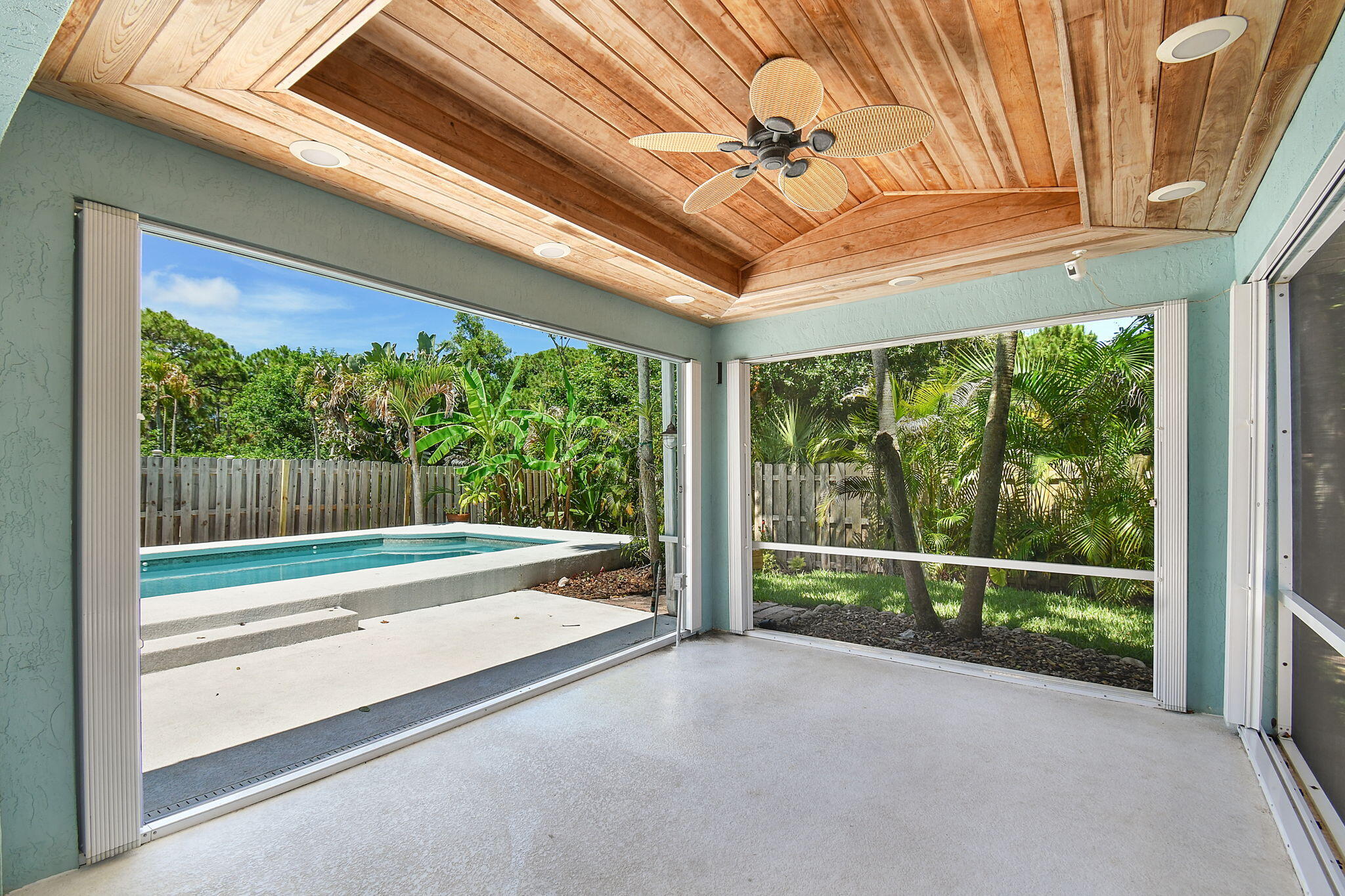 1959 Northwest Marsh Rabbit Lane Jensen Beach, FL 34957 - Photo 18 of 46 Patio and View of Pool