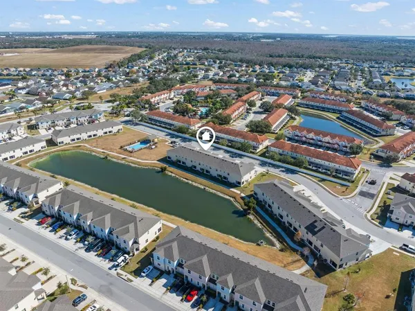 an aerial view of a city