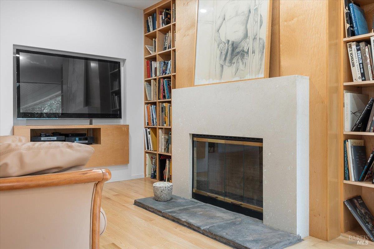 668 Wild Oak Drive Santa Rosa, CA 95409 - Photo 17 of 46 a living room with fireplace furniture and a flat screen tv