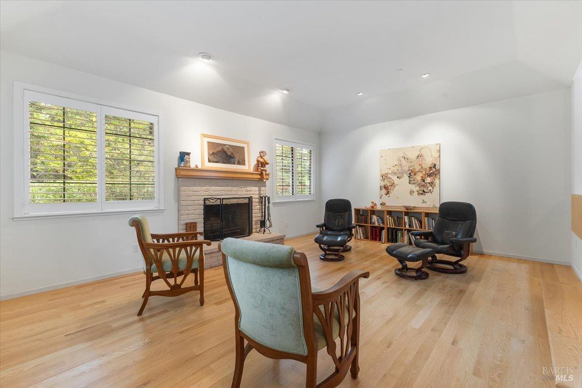 668 Wild Oak Drive Santa Rosa, CA 95409 - Photo 9 of 46 a living room with furniture and a fireplace