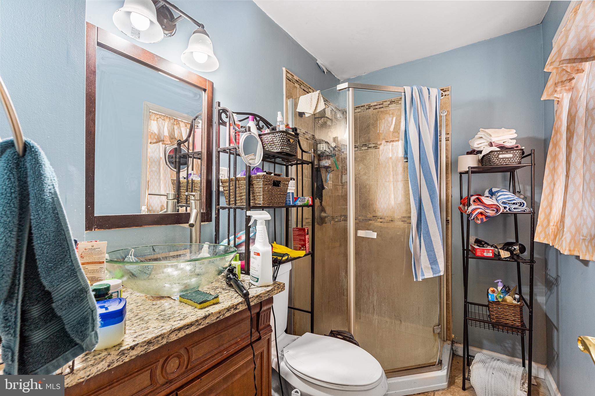 80 Nancy Lane Ewing, NJ 08638 - Photo 14 of 33 a bathroom with a granite countertop sink toilet and shower