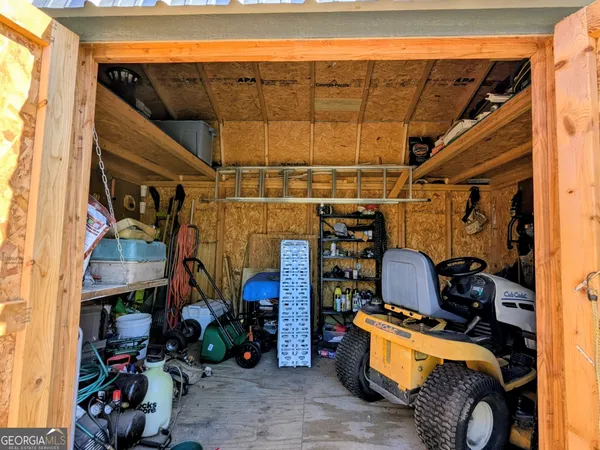 a view of storage and utility room