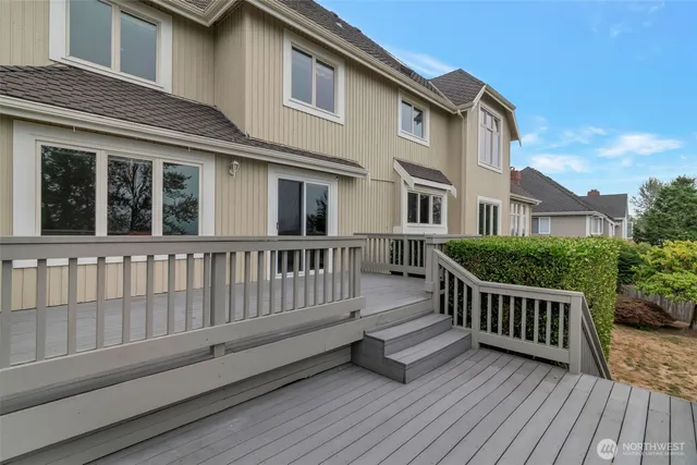 a view of a house with a deck