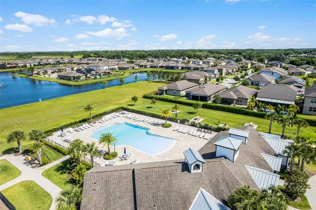 an aerial view of a city