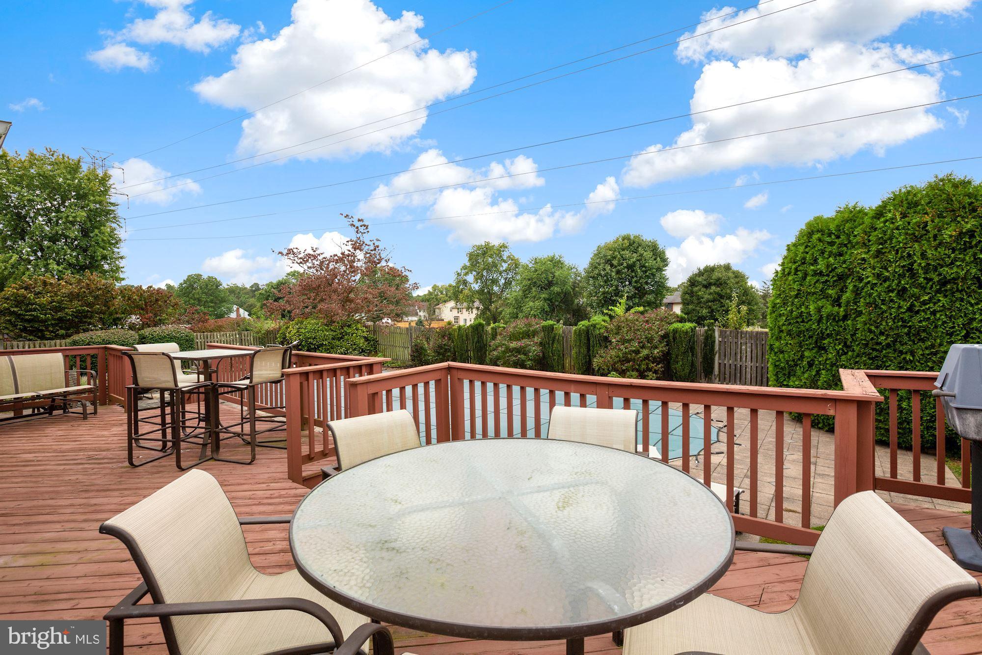 116 Sandringham Road Cherry Hill, NJ 08003 - Photo 35 of 39 Back Deck overlooking the pool