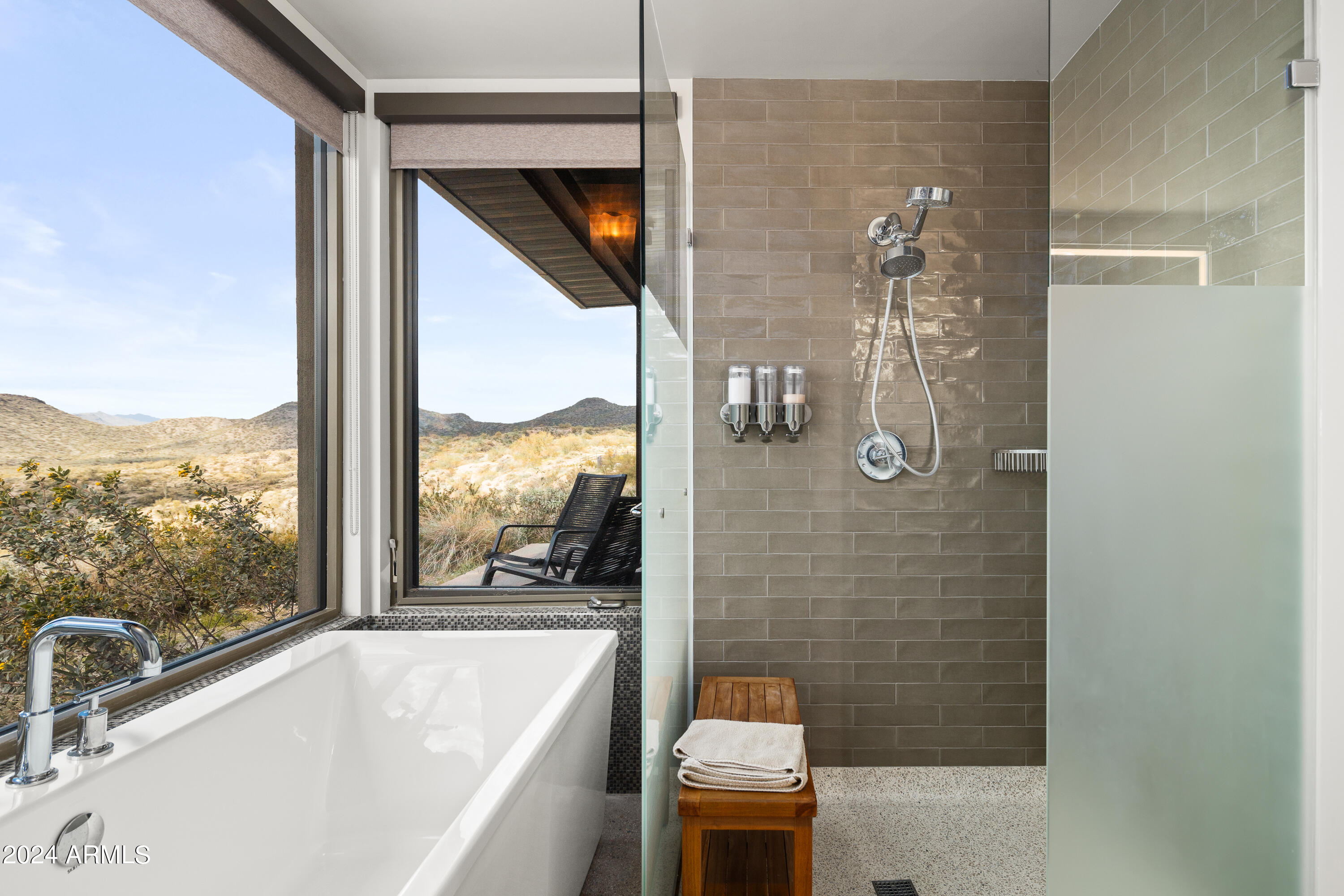 15310 North Sandy Bluff Road Fort McDowell, AZ 85264 - Photo 19 of 58 a bathroom with a tub and shower