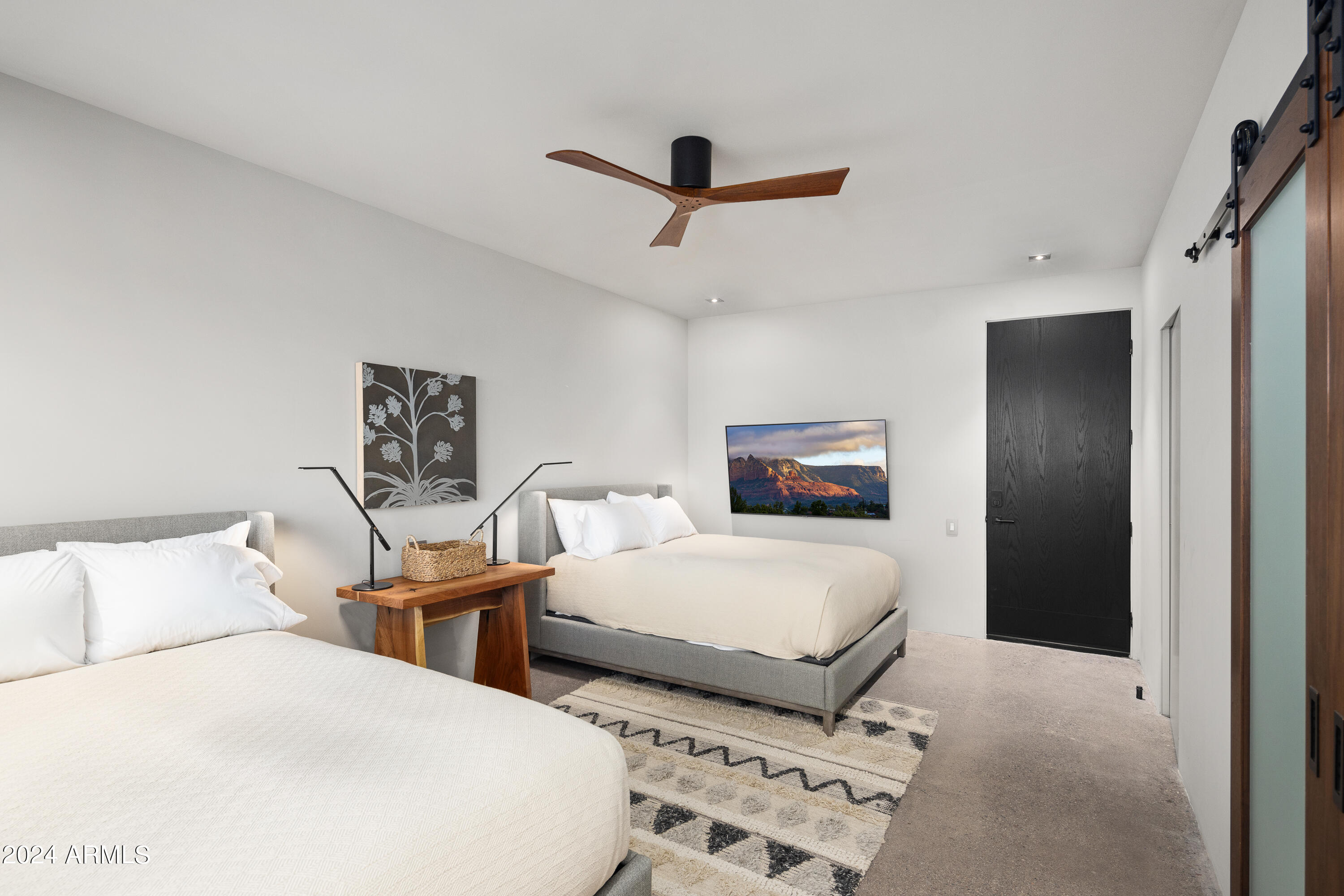 15310 North Sandy Bluff Road Fort McDowell, AZ 85264 - Photo 35 of 58 a bedroom with two beds and painting on the wall