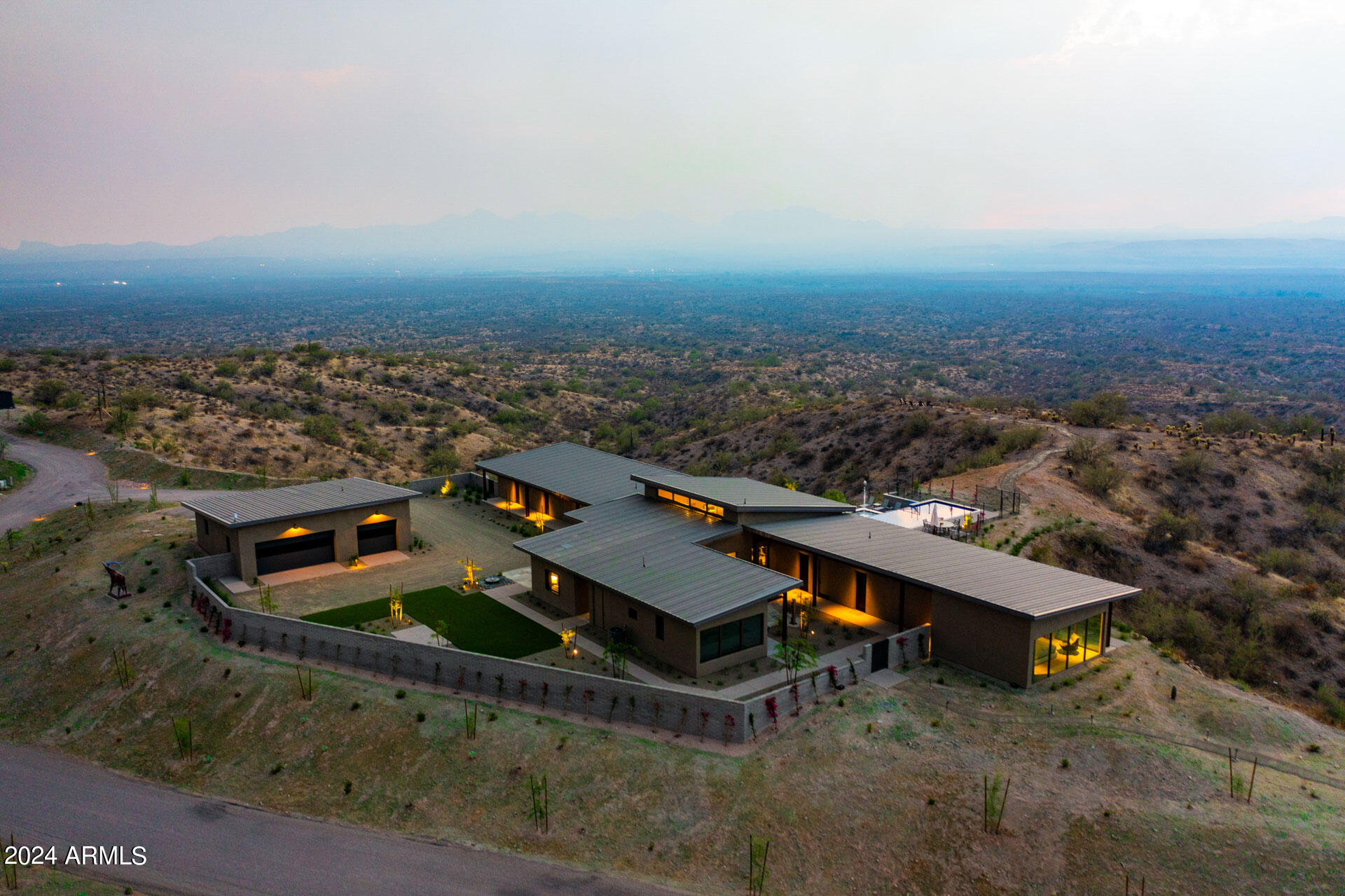15310 North Sandy Bluff Road Fort McDowell, AZ 85264 - Photo 54 of 58 an aerial view of residential houses with city view