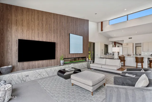 a kitchen with a stove and cabinets
