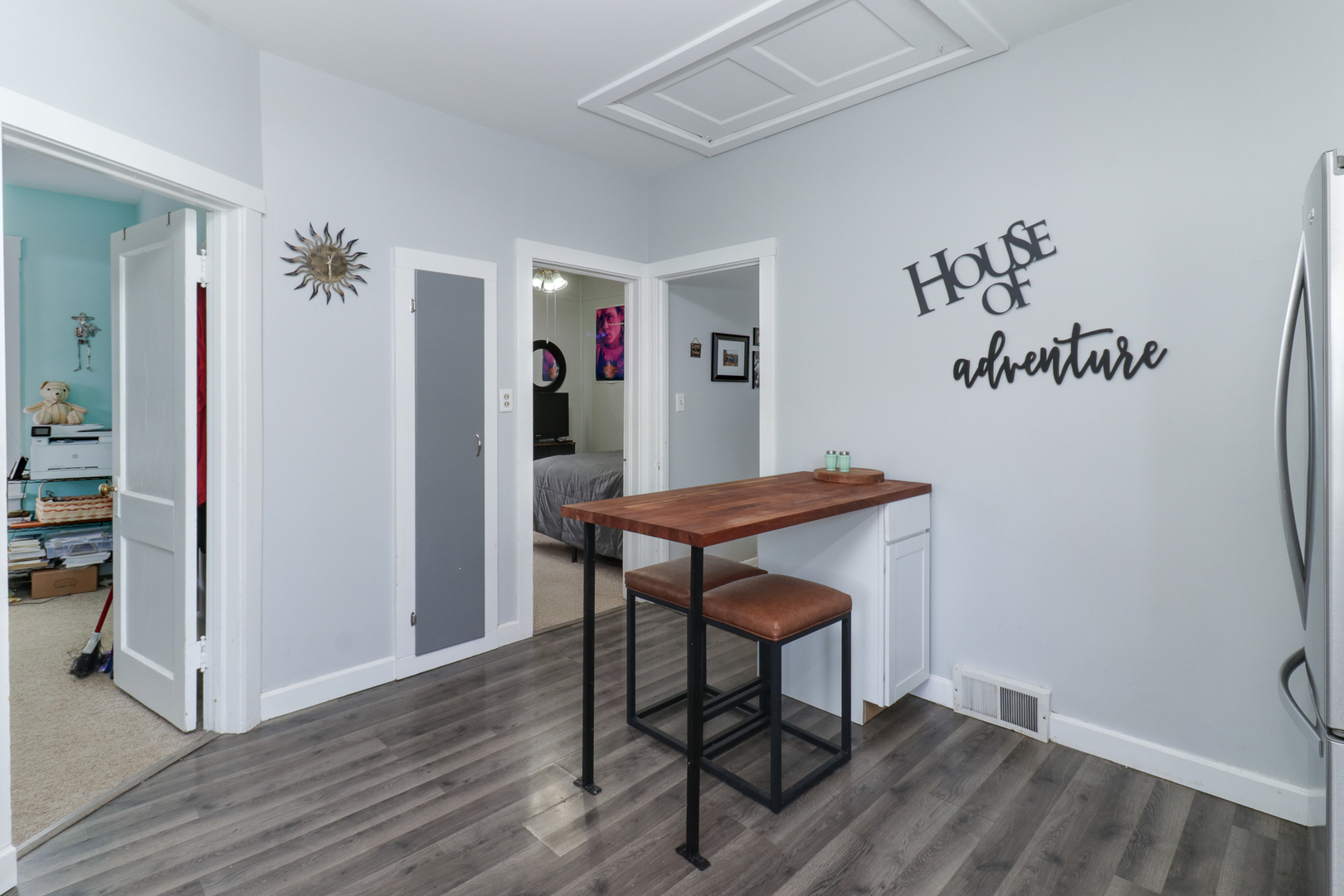 706 Vale Street Bloomington, IL 61701 - Photo 14 of 46 a view of dining room with wooden floor and furniture
