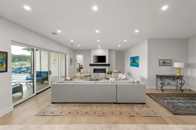 a living room with a couch and a flat screen tv