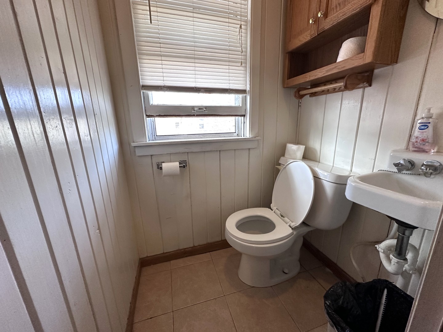 1107 Locust Street Sterling, IL 61081 - Photo 9 of 16 a white toilet sitting next to a sink a small yard
