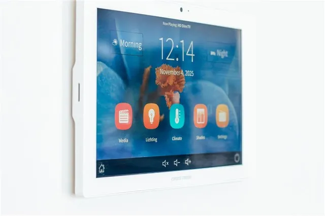 a view of a kitchen with a sink and an empty room