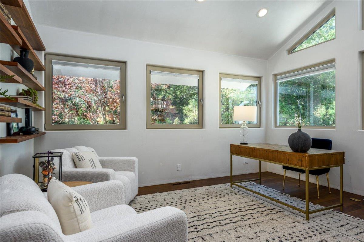 16345 Sanborn Road Saratoga, CA 95070 - Photo 21 of 31 a living room with furniture and a window