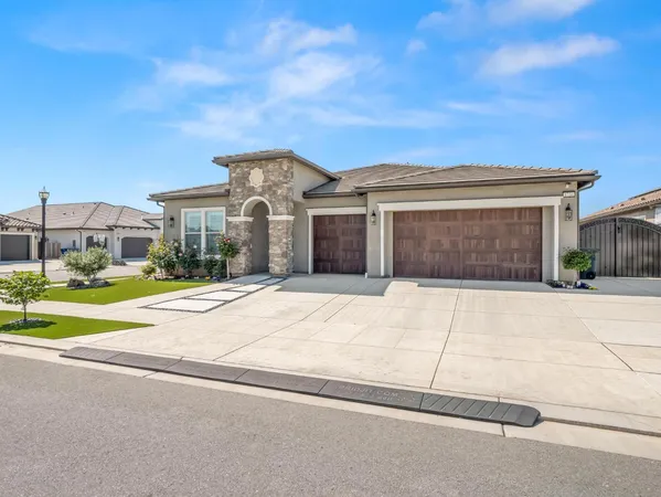 front view of a house with a outdoor space