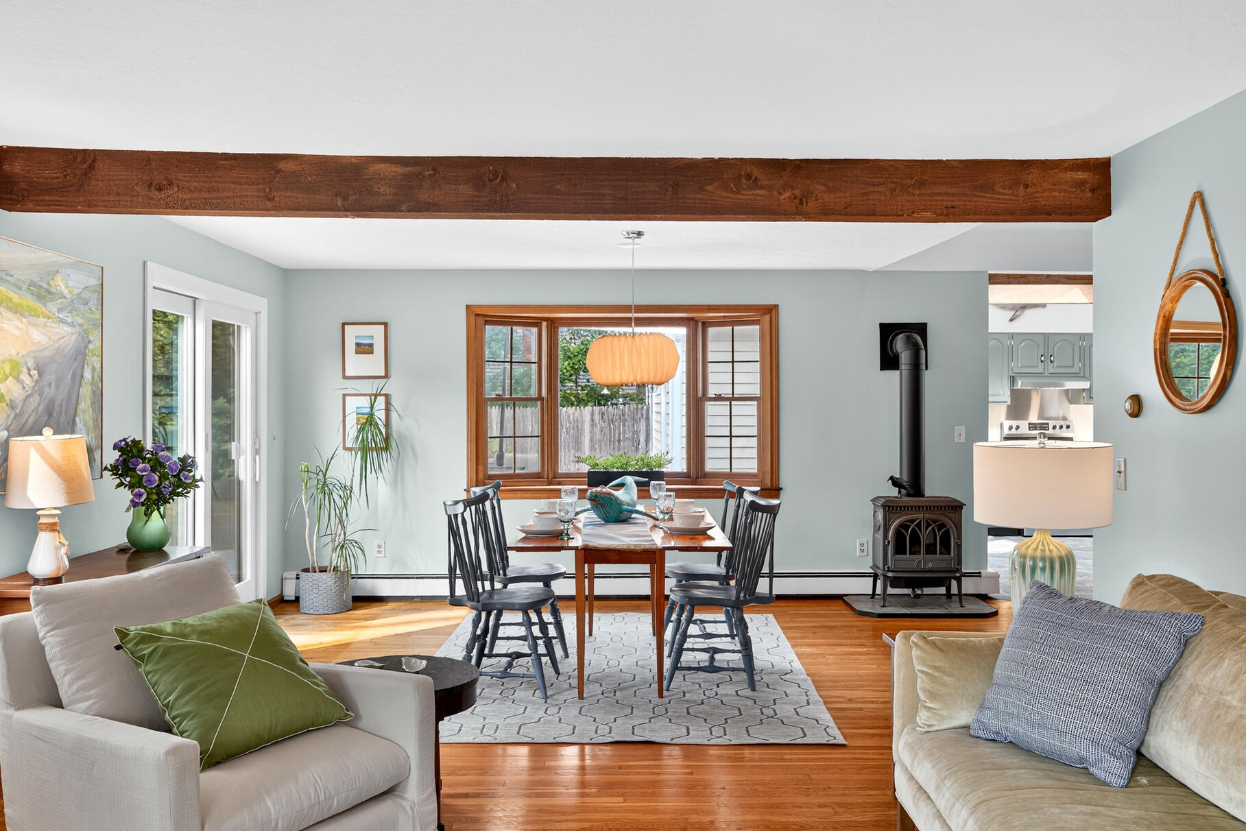 24 Tracey Road Cotuit, MA 02635 - Photo 13 of 45 a living room with furniture and a large window