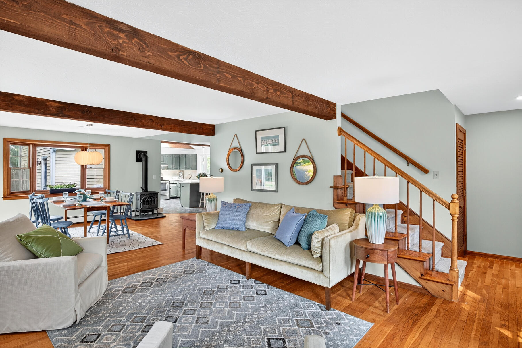 24 Tracey Road Cotuit, MA 02635 - Photo 10 of 45 a living room with furniture and wooden floor