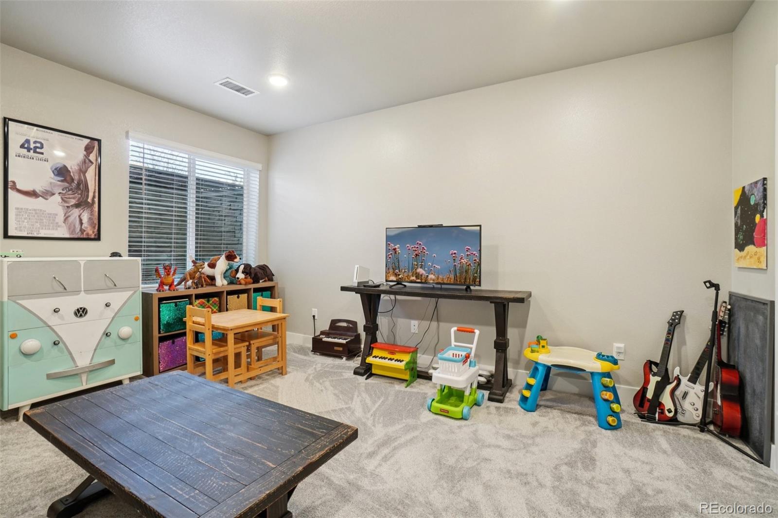12541 Lake View Street Firestone, CO 80504 - Photo 29 of 50 a living room with furniture and a flat screen tv