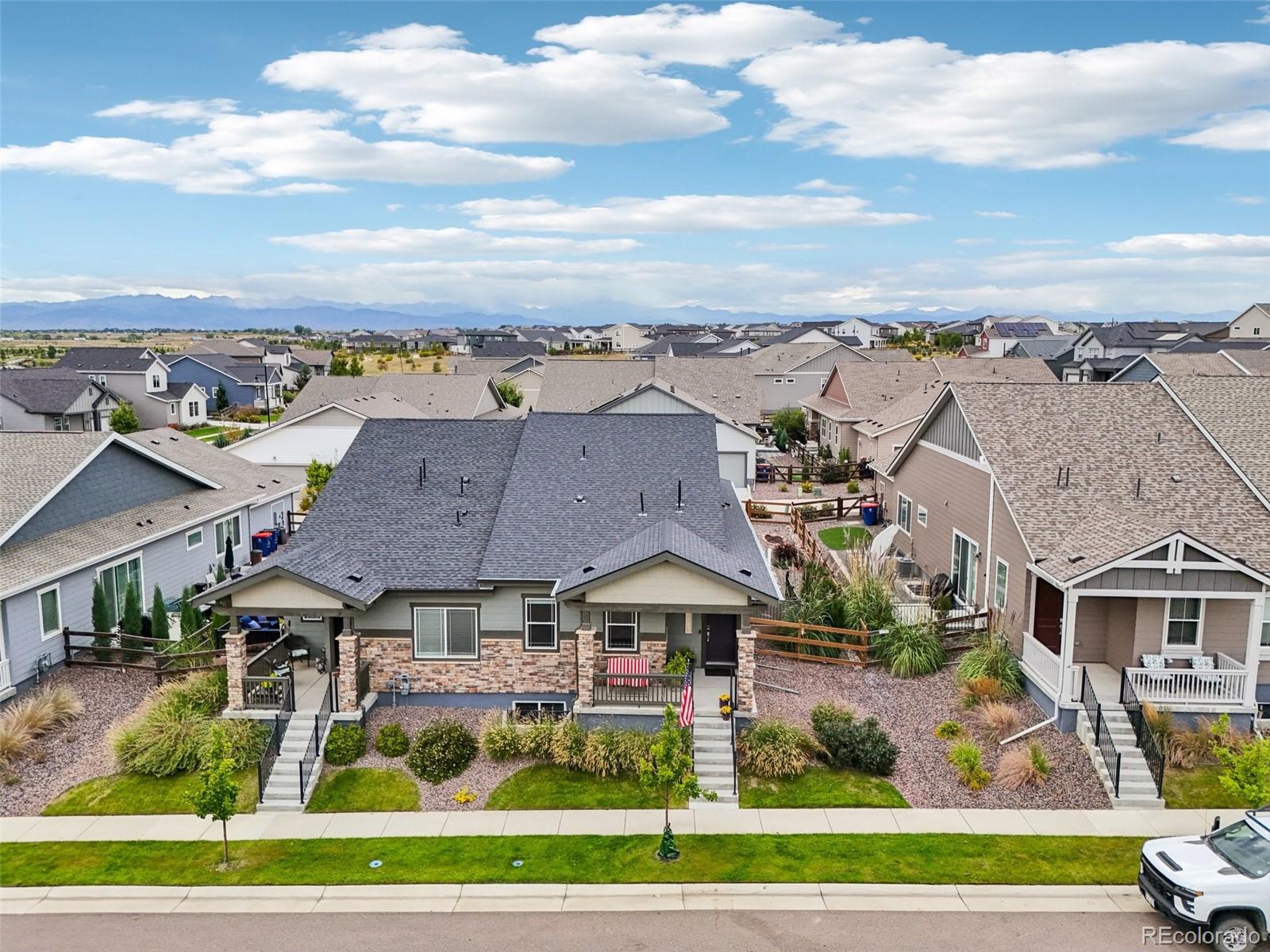 12541 Lake View Street Firestone, CO 80504 - Photo 35 of 50 a view of multiple houses with a big yard
