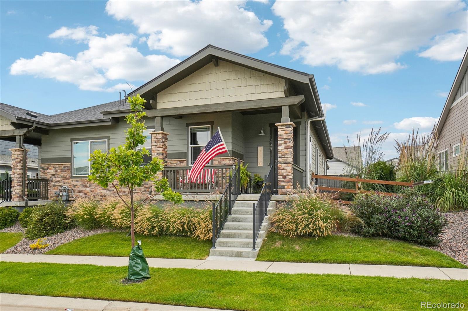 12541 Lake View Street Firestone, CO 80504 - Photo 38 of 50 a front view of a house with a yard