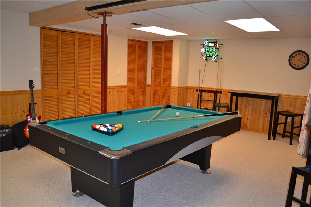 150 Adams Road Kittanning, PA 16201 - Photo 18 of 25 Great to hangout in this large game room in the finished basement with a large walk in storage closet.