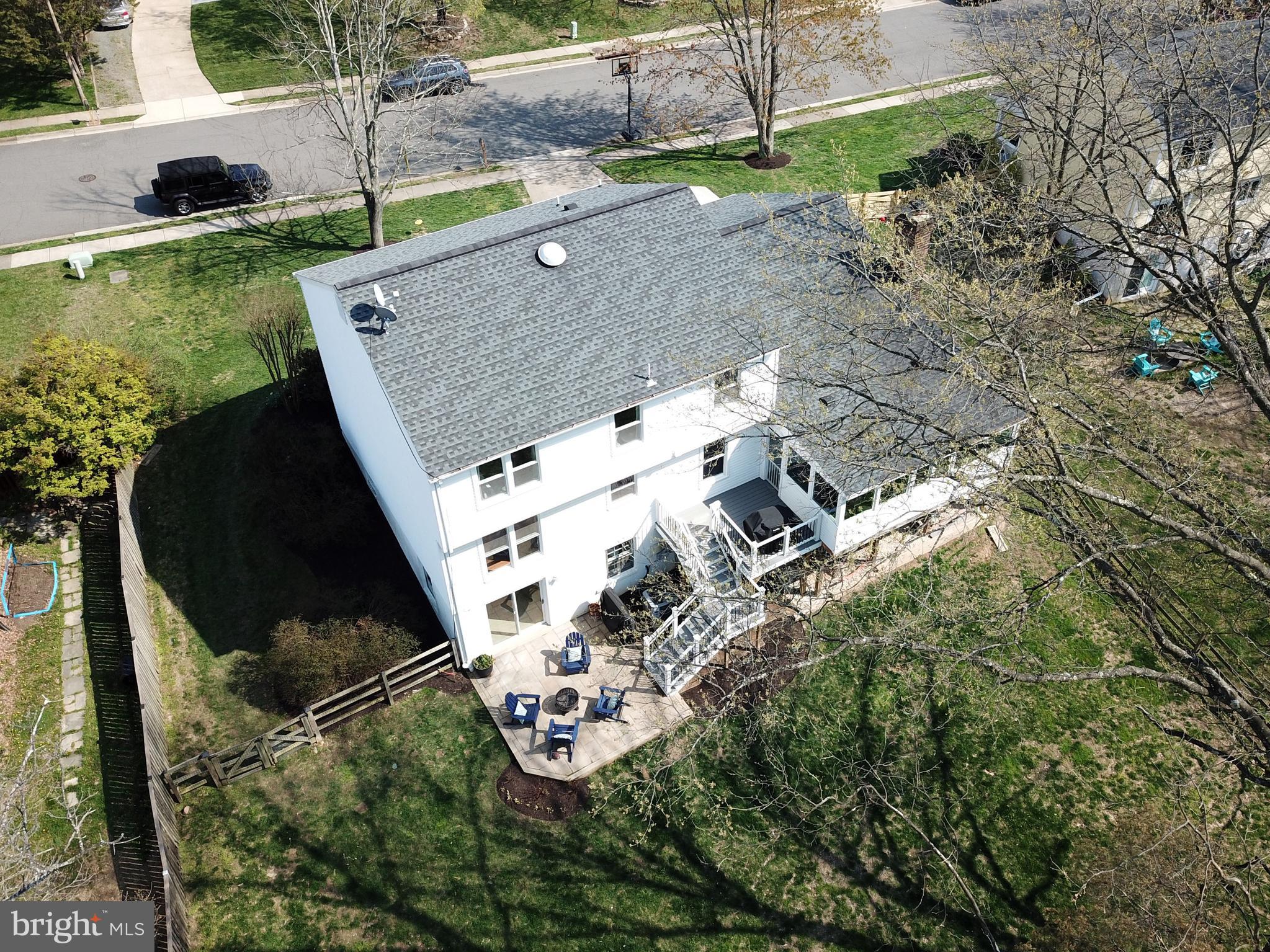 Arial View of Back of Home.