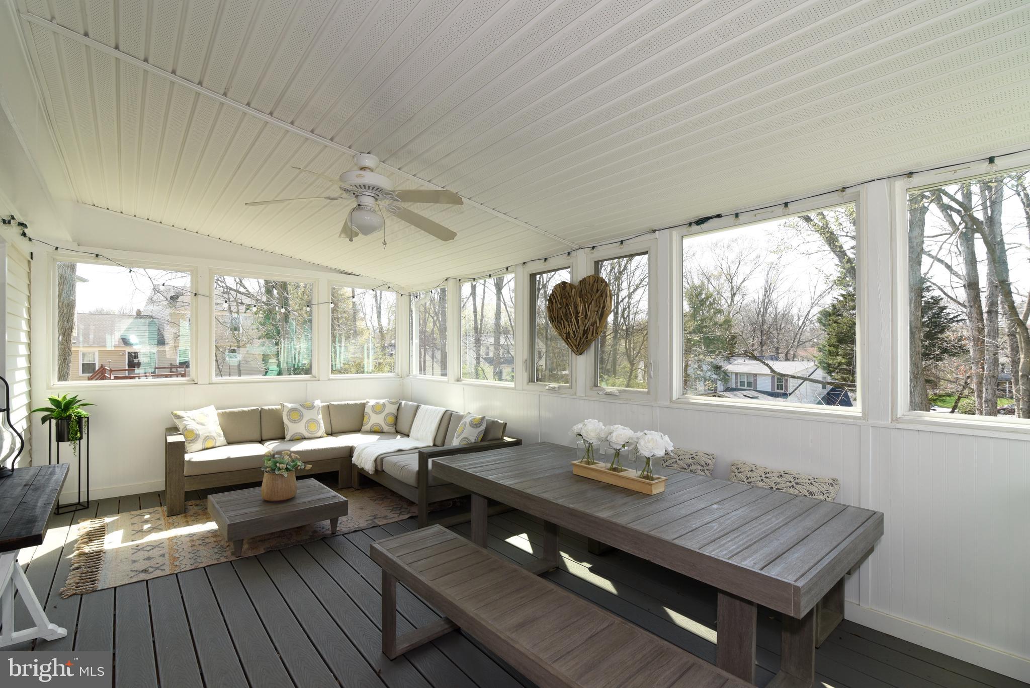 1512 Coat Ridge Road Herndon, VA 20170 - Photo 14 of 40 Sunroom Overlooks the Backyard.