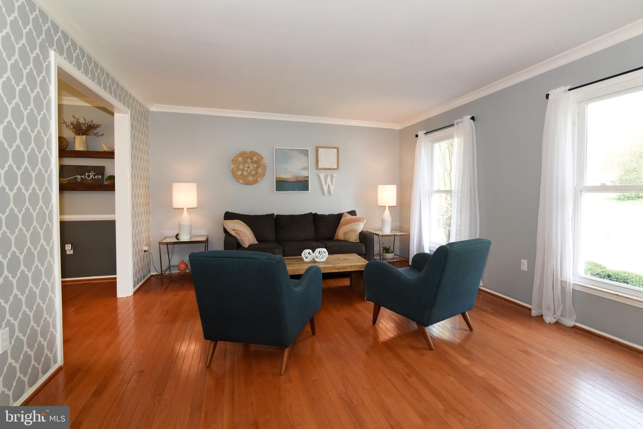 Living Room with Wall of Windows.