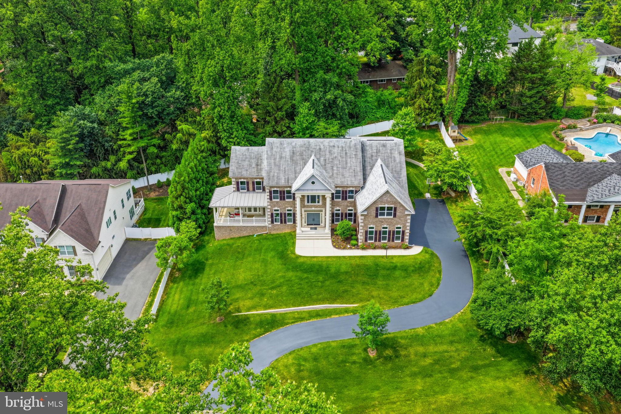 7821 Old Falls Road McLean, VA 22102 - Photo 2 of 62 an aerial view of a house