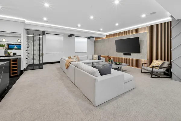 a view of a living room