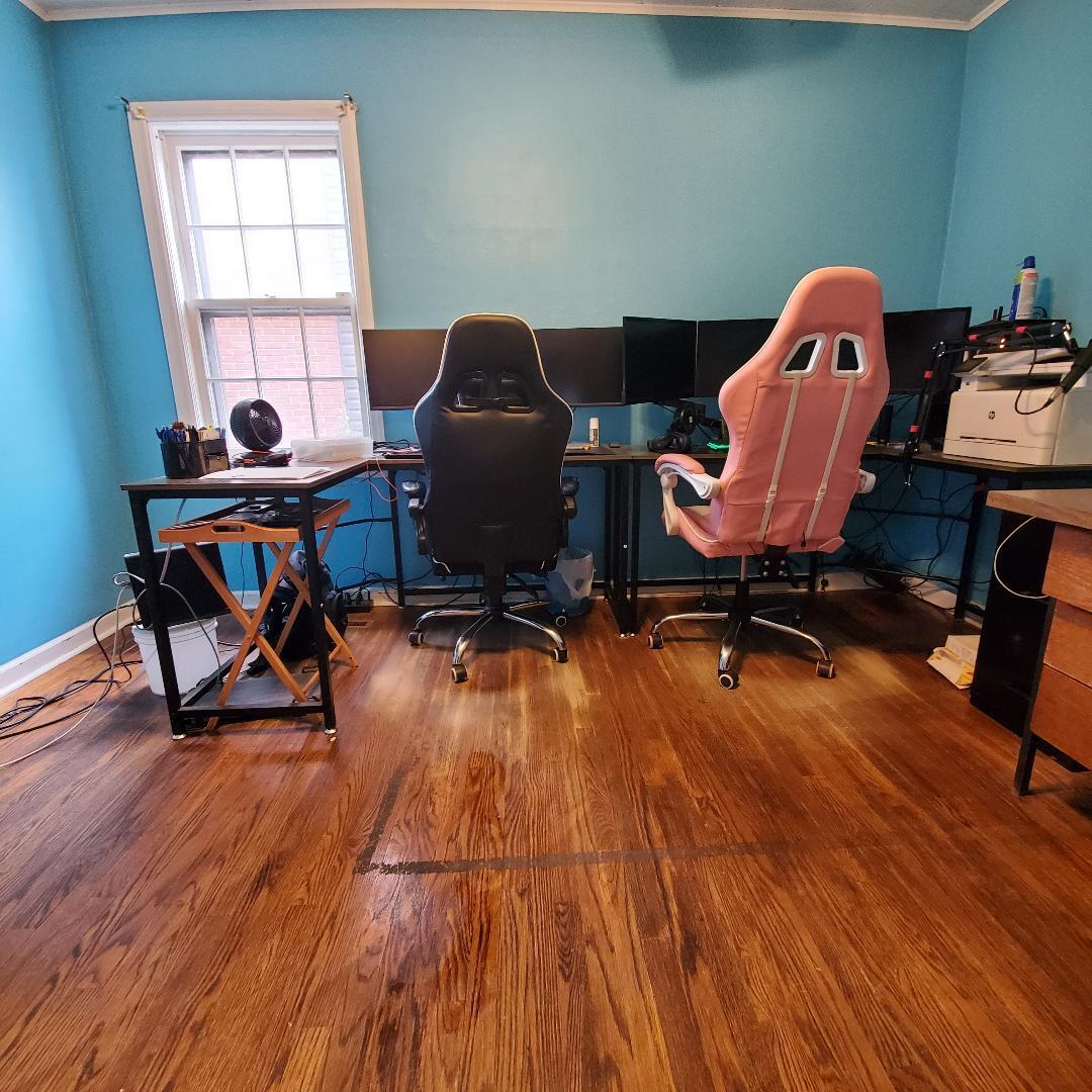 508 173rd Street Hammond, IN 46324 - Photo 28 of 61 a view of a workspace with furniture and a window