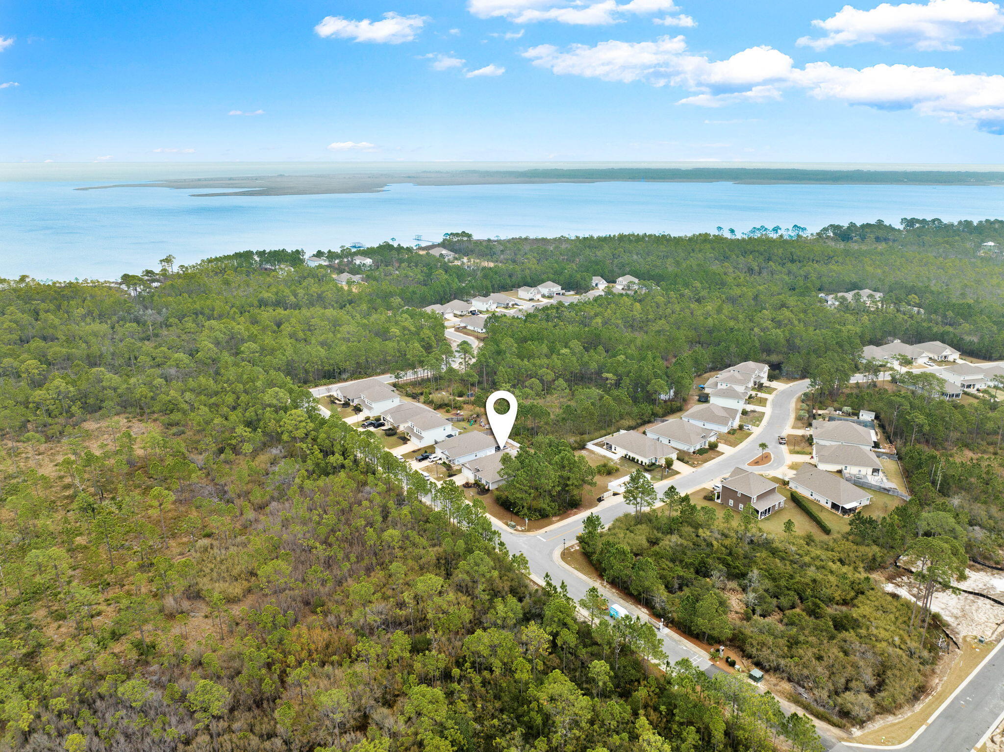 672 Alderberry Road Santa Rosa Beach, FL 32459 - Photo 5 of 24 a view of a lake with a yard