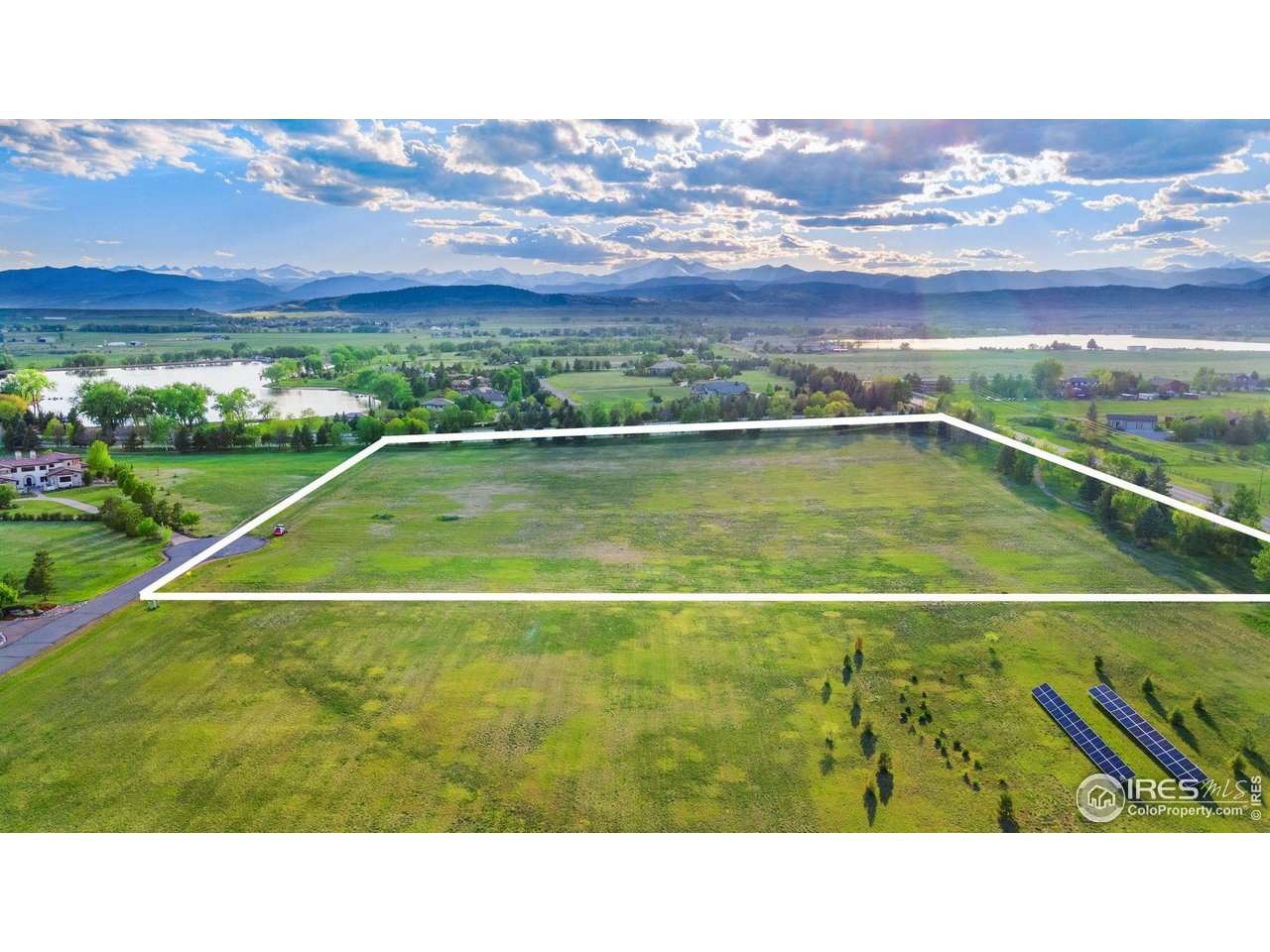 9715 Meadow Ridge Lane Longmont, CO 80504 - Photo 5 of 23 Looking northwest towards mountains. Crystal Lake on left, Highland Reservoir on right.