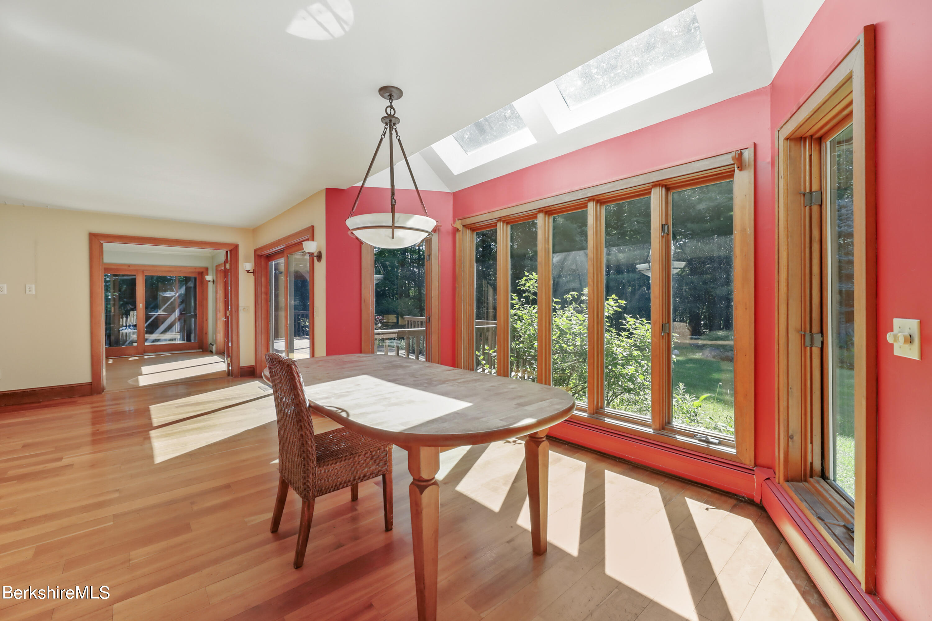 7 Fern Hill Road Great Barrington, MA 01230 - Photo 15 of 60 a view of a dining room with furniture window and wooden floor