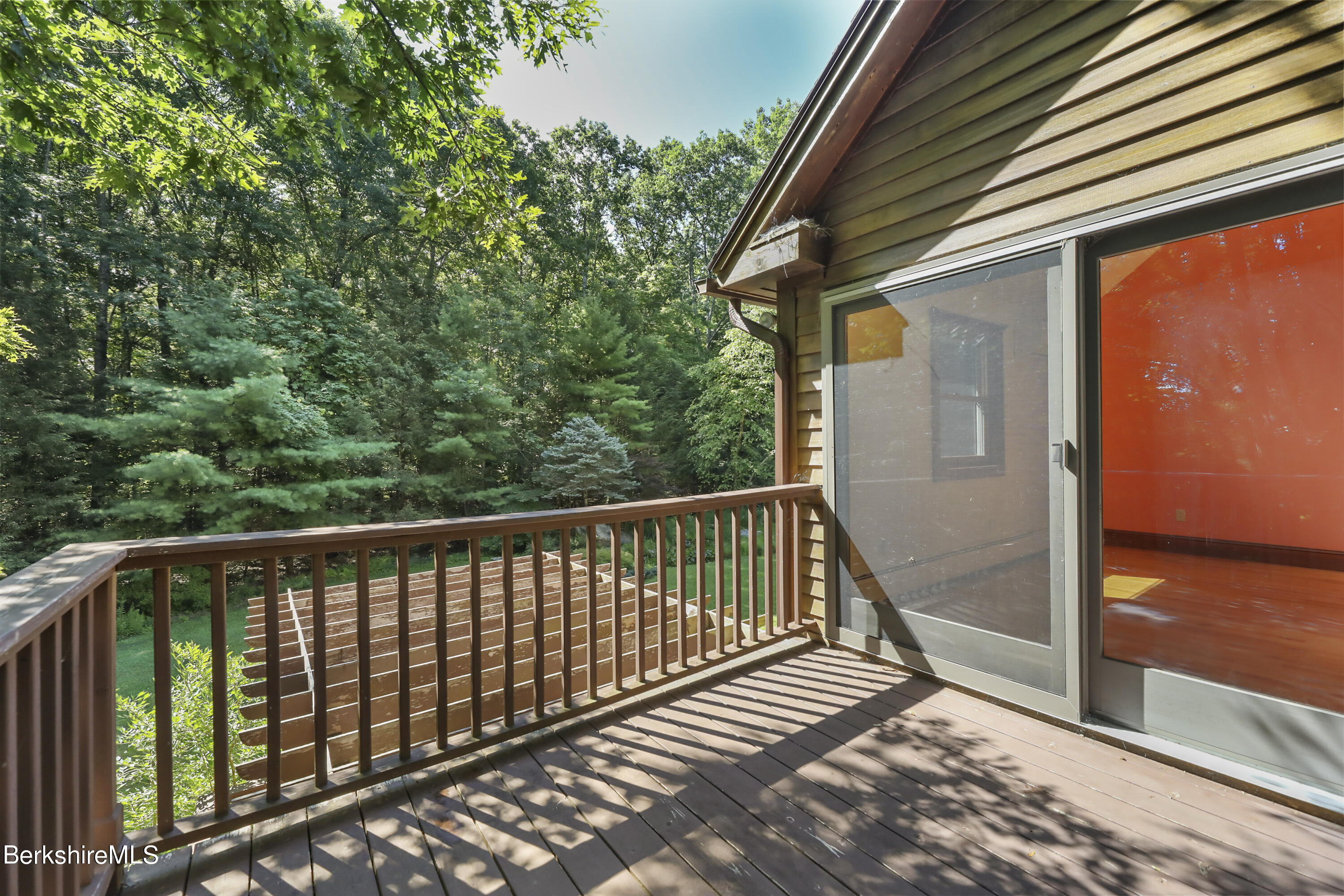 7 Fern Hill Road Great Barrington, MA 01230 - Photo 31 of 60 a view of a balcony with wooden floor