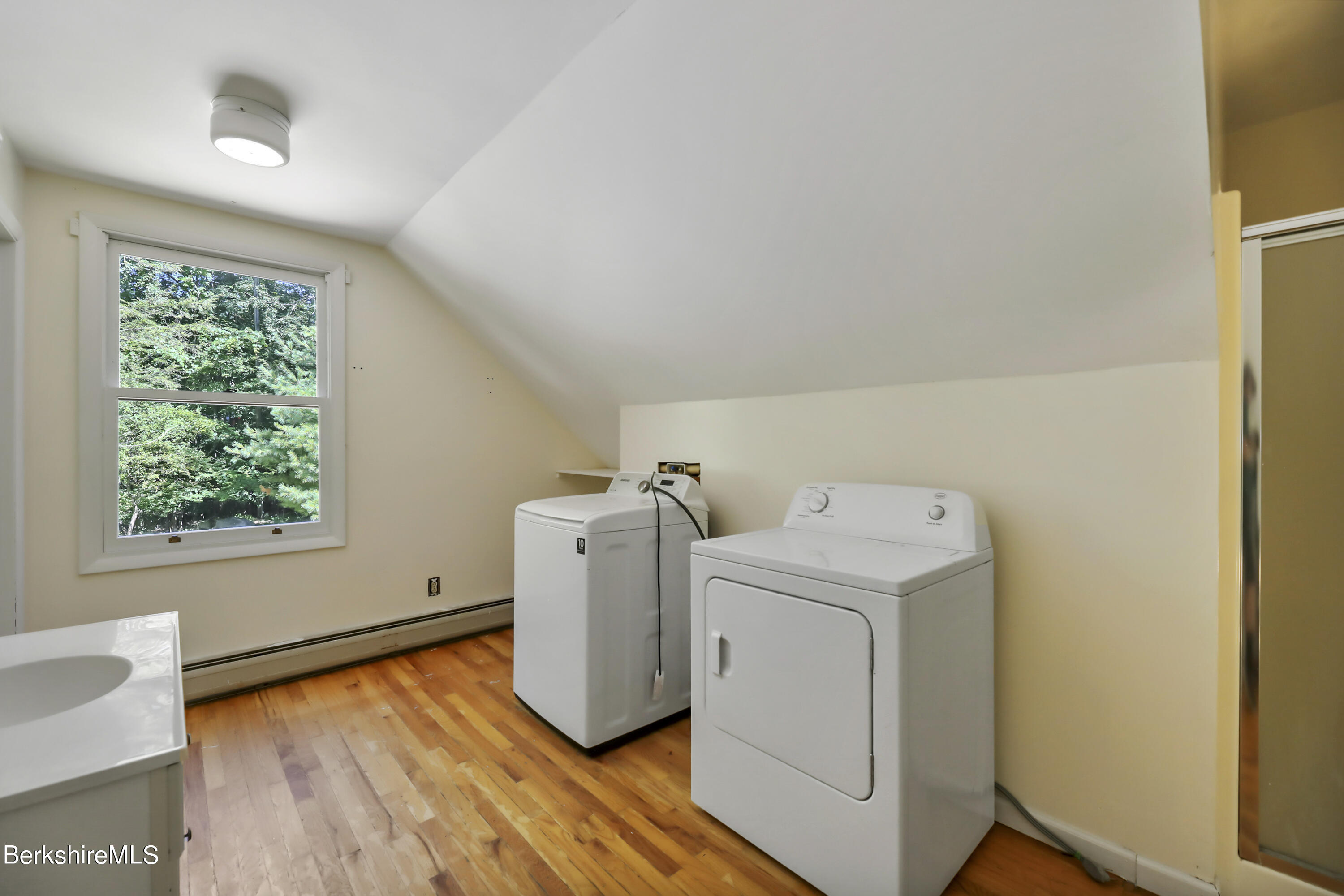 7 Fern Hill Road Great Barrington, MA 01230 - Photo 49 of 60 a utility room with dryer and washer