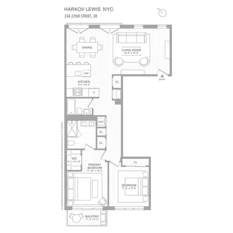 $1,395,000 | 334 22nd Street, Unit 3B | Greenwood Heights