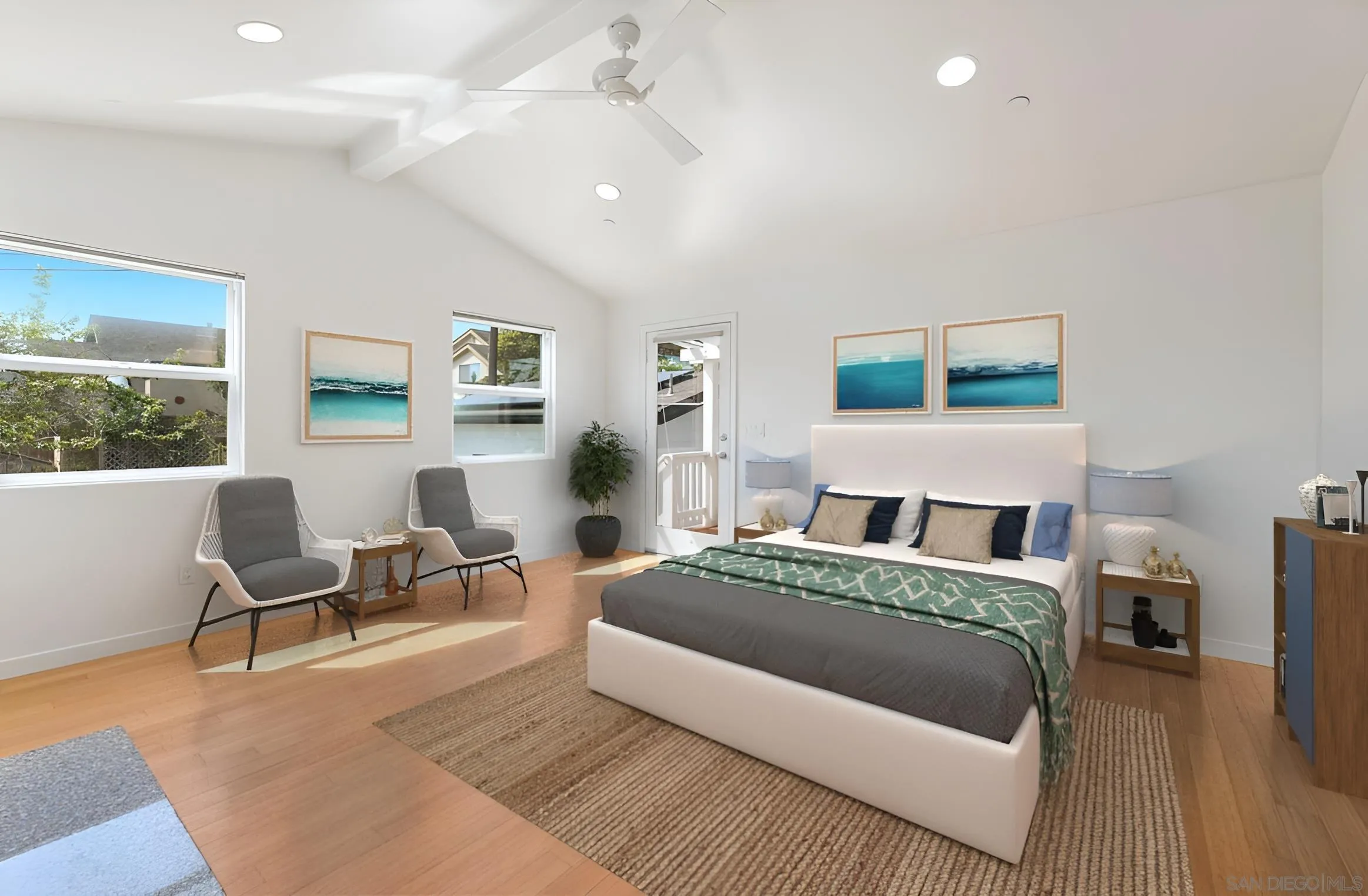 140 Range Street Encinitas, CA 92024 - Photo 19 of 51 a living room with a bed furniture and a window
