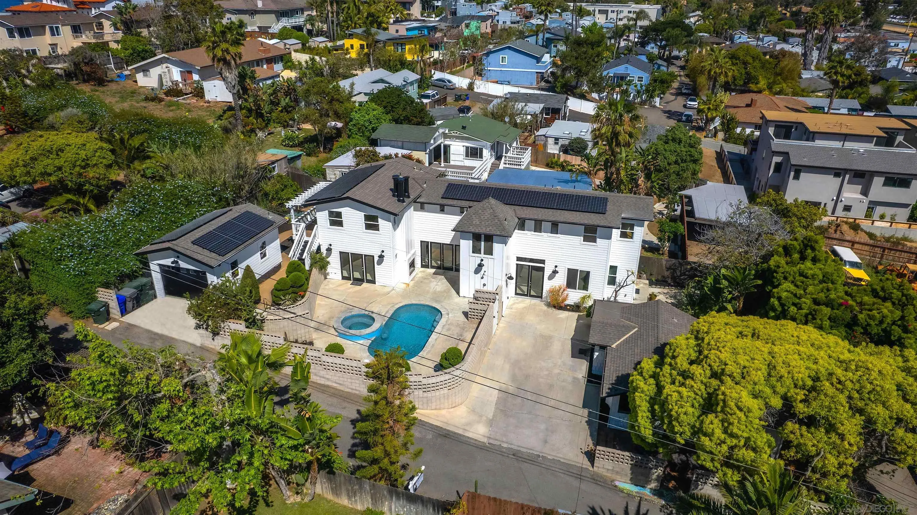 140 Range Street Encinitas, CA 92024 - Photo 51 of 51 an aerial view of a house with a garden and trees