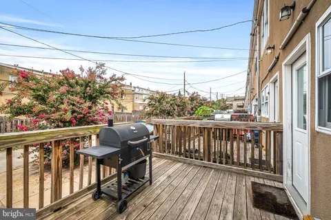 a view of a chairs on the deck
