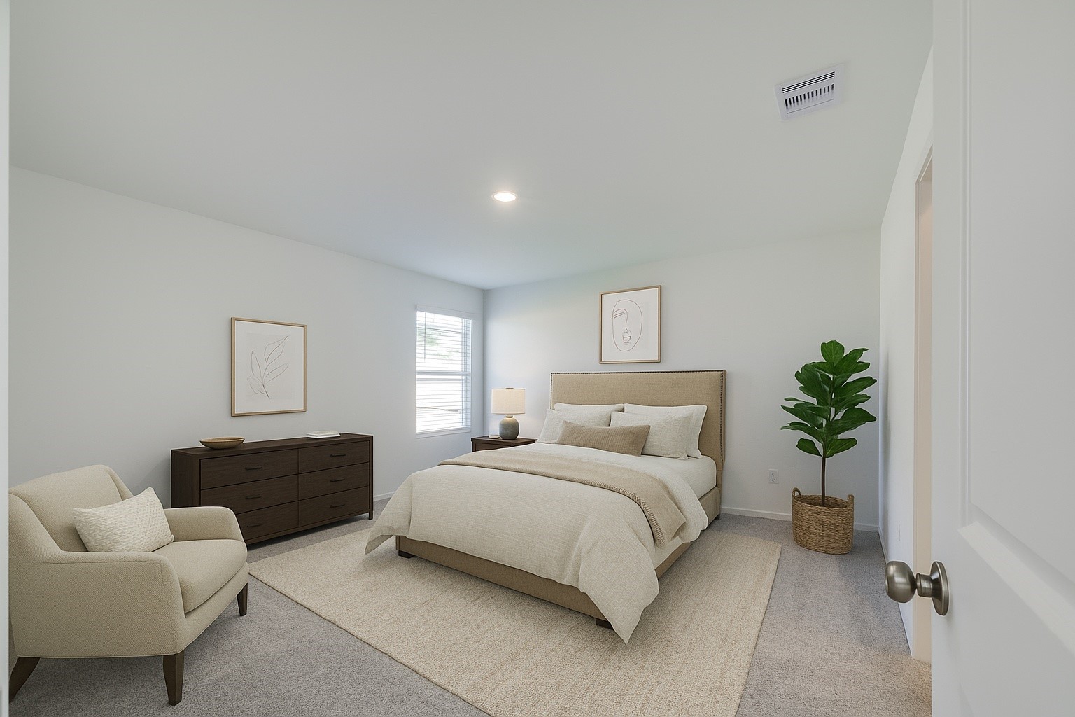 1754 West Stroker Road Crosby, TX 77532 - Photo 11 of 24 a bedroom with a bed and a couch