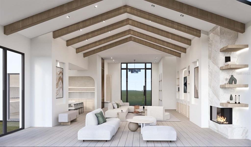 9662 Blandford Road Orlando, FL 32827 - Photo 7 of 22 a living room with furniture and wooden floor