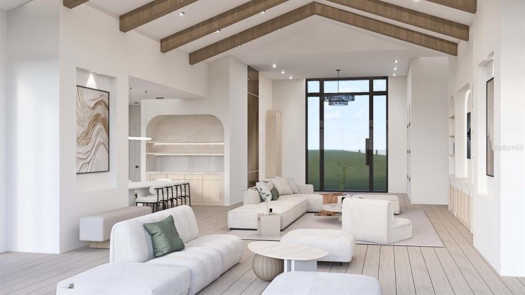 9662 Blandford Road Orlando, FL 32827 - Photo 9 of 22 a living room with furniture and a large window