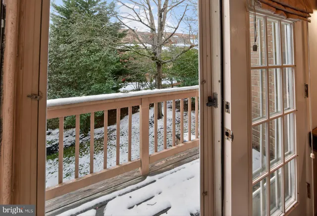 a view of a house with a glass door